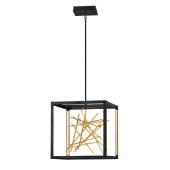 lampa vilagitas fuggesztett keretes fekete arany modern csillogas integralt led .jpg